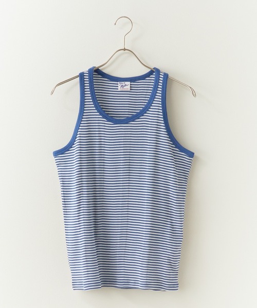 MILLER(ミラー)の「R.P.miller/ミラー Panel ribed tank top タンクトップ(タンクトップ・レディース・ブラック/グレー/ミント/ホワイト/ホワイト×ブルー・M/XL/L)」の3枚目の写真