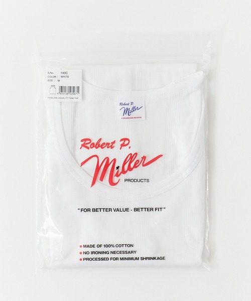 MILLER(ミラー)の「R.P.miller/ミラー Panel ribed tank top タンクトップ(タンクトップ・レディース・ブラック/グレー/ミント/ホワイト/ホワイト×ブルー・M/XL/L)」の6枚目の写真