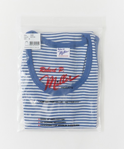 MILLER(ミラー)の「R.P.miller/ミラー Panel ribed tank top タンクトップ(タンクトップ・レディース・ブラック/グレー/ミント/ホワイト/ホワイト×ブルー・M/XL/L)」の7枚目の写真
