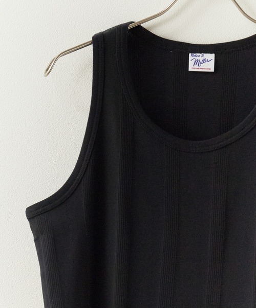 MILLER(ミラー)の「R.P.miller/ミラー Panel ribed tank top タンクトップ(タンクトップ・レディース・ブラック/グレー/ミント/ホワイト/ホワイト×ブルー・M/XL/L)」の12枚目の写真