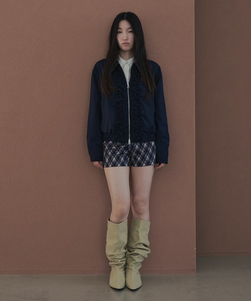 FEKETE(フェケテ)の「back zip-up compact shorts / タイトショートパンツ(その他パンツ・レディース・ブラック/ミント/ネイビー・LARGE/MEDIUM/SMALL)」の20枚目の写真