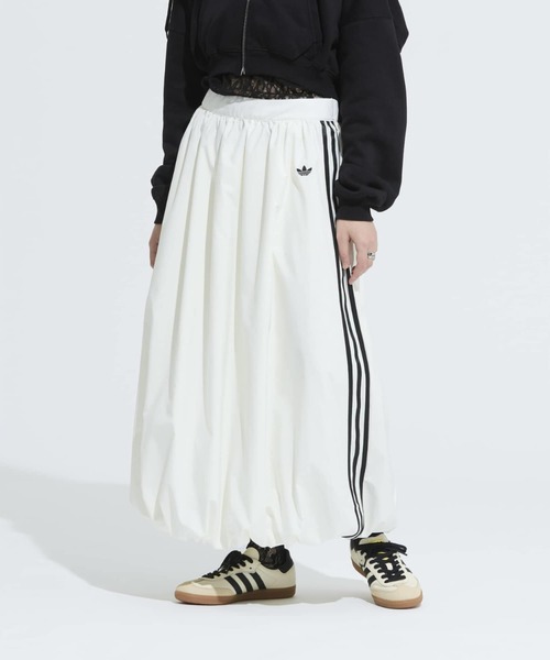 adidas(アディダス)の「バルーン ロング スカート / アディダスオリジナルス adidas Originals(スカート・レディース・ホワイト・MEDIUM/XX-LARGE/X-LARGE/LARGE/SMALL)」の1枚目の写真