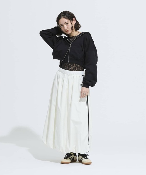adidas(アディダス)の「バルーン ロング スカート / アディダスオリジナルス adidas Originals(スカート・レディース・ホワイト・MEDIUM/XX-LARGE/X-LARGE/LARGE/SMALL)」の3枚目の写真