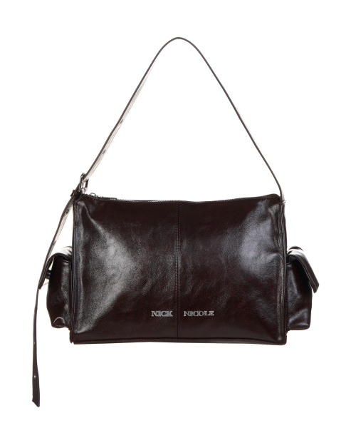 NICK&NICOLE(ニックアンドニコール)の「SIDE POCKET SHOULDER BAG_BROWN(ショルダーバッグ・レディース・その他・FREE)」の1枚目の写真