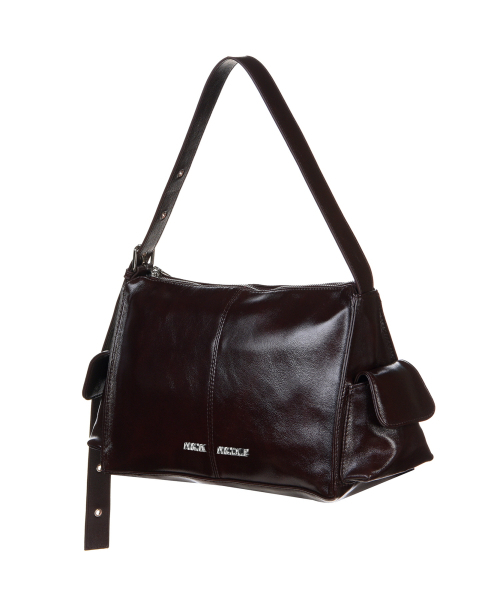 NICK&NICOLE(ニックアンドニコール)の「SIDE POCKET SHOULDER BAG_BROWN(ショルダーバッグ・レディース・その他・FREE)」の2枚目の写真