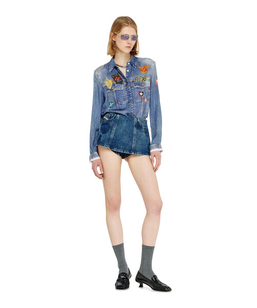 DIESEL（ディーゼル）の「ウィメンズ シャツ C-RONORY（シャツ/ブラウス・レディース・インディゴブルー・38）」の2枚目の写真