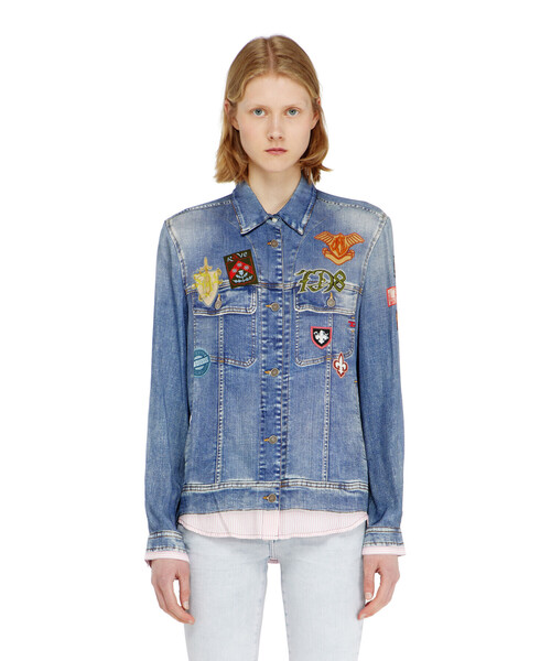 DIESEL（ディーゼル）の「ウィメンズ シャツ C-RONORY（シャツ/ブラウス・レディース・インディゴブルー・38）」の5枚目の写真
