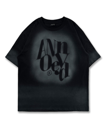 グラデーションスプレーウォッシング半袖Tシャツ LQ3TU636_BLACK
