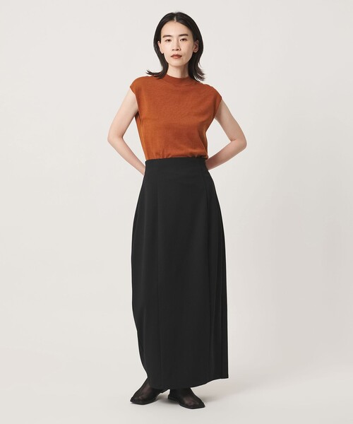 MARW UNITED ARROWS(マルゥ ユナイテッドアローズ)の「<MARW UNITED ARROWS>ハイネック フレンチスリーブ ニット(ニット/セーター・レディース・ネイビー/ダークオレンジ・FREE)」の4枚目の写真