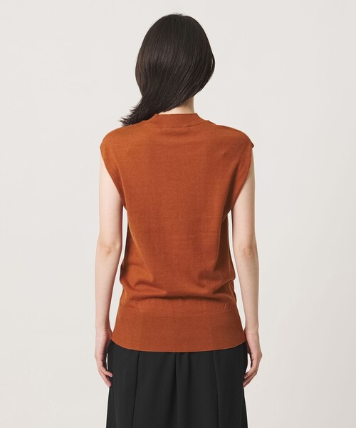 MARW UNITED ARROWS(マルゥ ユナイテッドアローズ)の「<MARW UNITED ARROWS>ハイネック フレンチスリーブ ニット(ニット/セーター・レディース・ネイビー/ダークオレンジ・FREE)」の10枚目の写真
