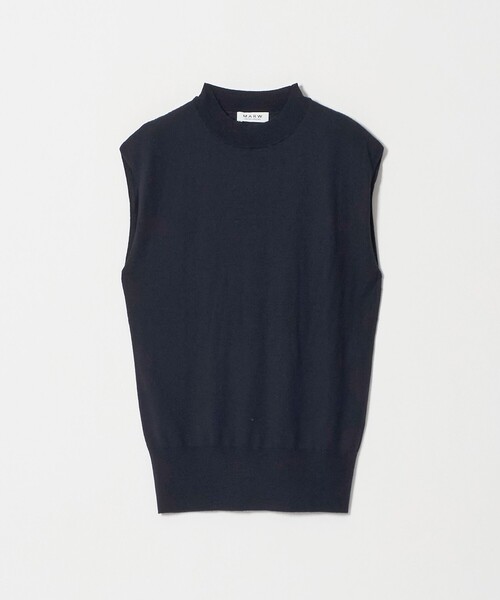 MARW UNITED ARROWS(マルゥ ユナイテッドアローズ)の「<MARW UNITED ARROWS>ハイネック フレンチスリーブ ニット(ニット/セーター・レディース・ネイビー/ダークオレンジ・FREE)」の11枚目の写真