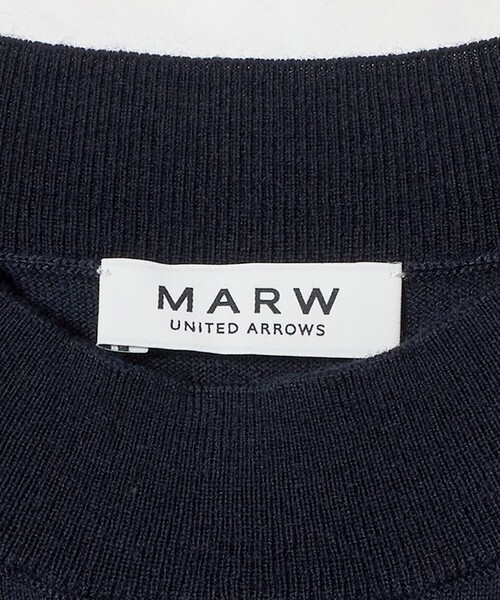 MARW UNITED ARROWS(マルゥ ユナイテッドアローズ)の「<MARW UNITED ARROWS>ハイネック フレンチスリーブ ニット(ニット/セーター・レディース・ネイビー/ダークオレンジ・FREE)」の19枚目の写真