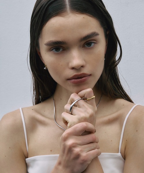 CENE(セネ)の「【CENE】セネ/ダブルコネクトリング(リング・レディース・シルバー×ゴールド・SMALL/MEDIUM)」の7枚目の写真