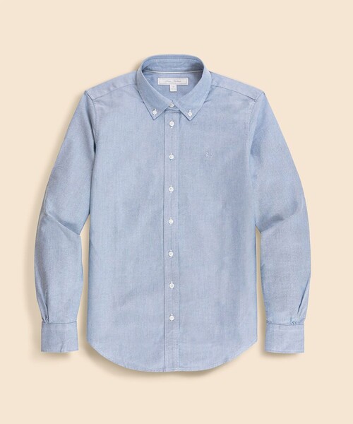 BROOKS BROTHERS(ブルックスブラザーズ)の「オックスフォード GFロゴ ボタンダウンシャツ Classic Fit(シャツ/ブラウス・レディース・ブルー・X-SMALL)」の1枚目の写真