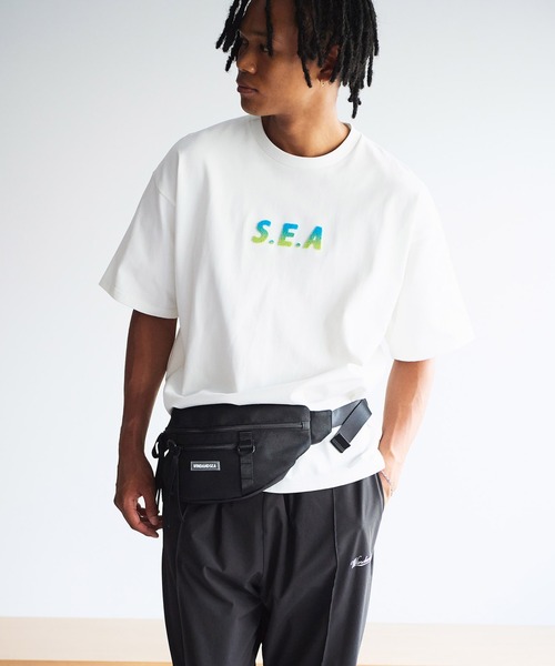 WIND AND SEA（ウィンダンシー）の「CORDURA BALLISTIC WAIST BAG（ボディバッグ/ウエストポーチ・メンズ・ブラック・FREE）」の2枚目の写真