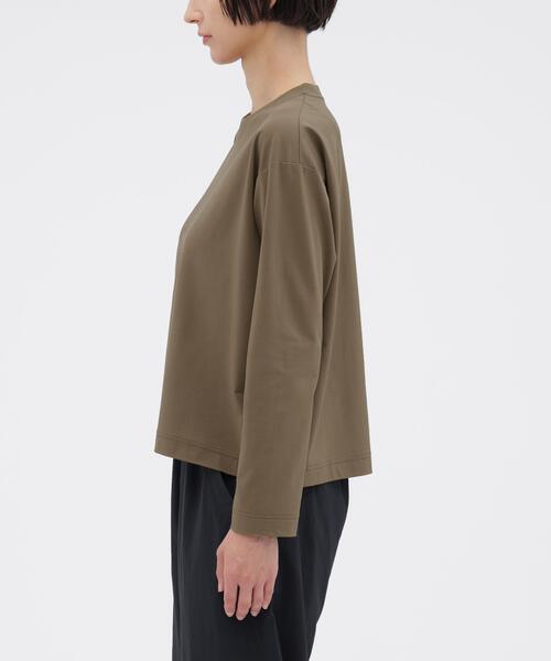 MARGARET HOWELL(マーガレットハウエル)の「POLYESTER COTTON HIGH GAUGE PIQUE JERSEY TOP(Tシャツ/カットソー・レディース・ベージュ系その他4/ネイビー系1・2)」の7枚目の写真