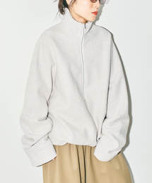 《追加3》FELTED WOOL HALF ZIP TOP：カットソー