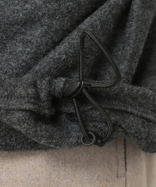 CITYSHOP（シティーショップ）の「《追加3》FELTED WOOL HALF ZIP TOP：カットソー（Tシャツ/カットソー・レディース・チャコールグレー/ホワイト・FREE）」の20枚目の写真