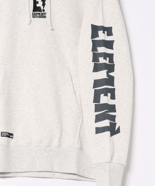 ELEMENT(エレメント)の「ELEMENT メンズ RAGGA HOOD パーカー 【2026年秋冬モデル】/エレメントバック袖プリントフーディー(パーカー・メンズ・ラスタ/ブラック/ホワイト系その他・X-LARGE/LARGE/MEDIUM)」の8枚目の写真