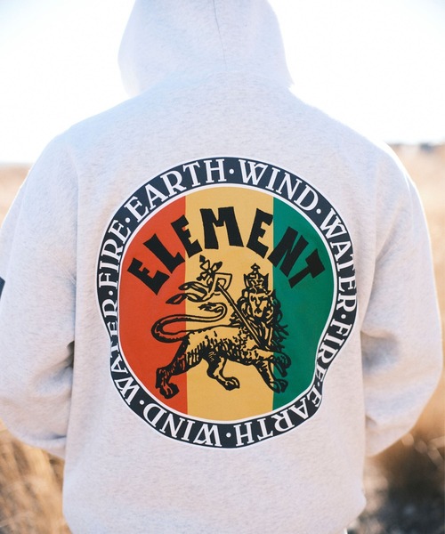 ELEMENT(エレメント)の「ELEMENT メンズ RAGGA HOOD パーカー 【2026年秋冬モデル】/エレメントバック袖プリントフーディー(パーカー・メンズ・ラスタ/ブラック/ホワイト系その他・X-LARGE/LARGE/MEDIUM)」の10枚目の写真