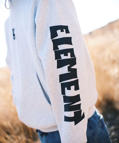 ELEMENT(エレメント)の「ELEMENT メンズ RAGGA HOOD パーカー 【2026年秋冬モデル】/エレメントバック袖プリントフーディー(パーカー・メンズ・ラスタ/ブラック/ホワイト系その他・X-LARGE/LARGE/MEDIUM)」の11枚目の写真