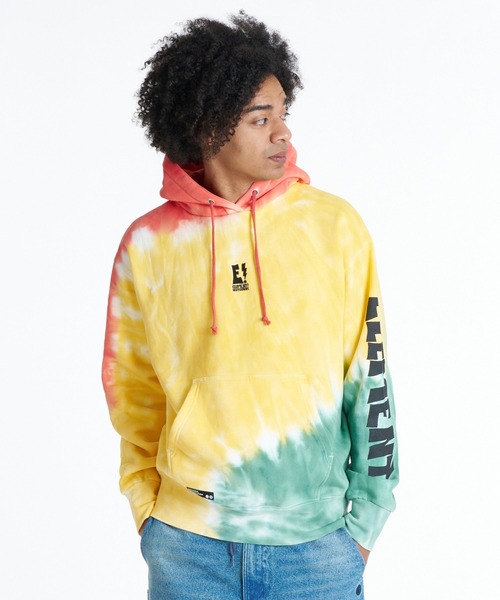 ELEMENT(エレメント)の「ELEMENT メンズ RAGGA HOOD パーカー 【2026年秋冬モデル】/エレメントバック袖プリントフーディー(パーカー・メンズ・ラスタ/ブラック/ホワイト系その他・X-LARGE/LARGE/MEDIUM)」の21枚目の写真