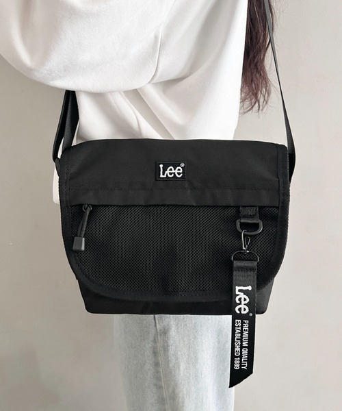Lee(リー)の「Lee.撥水ポリエステル フラップショルダーバッグ.ミニショルダー(ショルダーバッグ・レディース・ブラック×グリーン/ブラック×ブラック/ブラック×ピンク/ブラック×パープル/ブラック×ホワイト・FREE)」の20枚目の写真