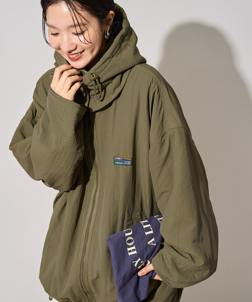 FREAK'S STORE(フリークスストア)の「限定展開 FREAK'S STORE OUTDOORS 裏フリース リバーシブル ジャケット(その他アウター・レディース・ピンク/ブラック/ブラウン/ライトグレー/オリーブ・フリ-)」の4枚目の写真