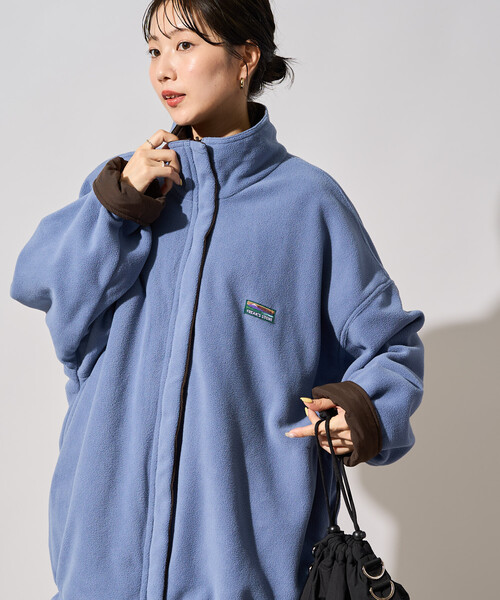 FREAK'S STORE(フリークスストア)の「限定展開 FREAK'S STORE OUTDOORS 裏フリース リバーシブル ジャケット(その他アウター・レディース・ピンク/ブラック/ブラウン/ライトグレー/オリーブ・フリ-)」の6枚目の写真