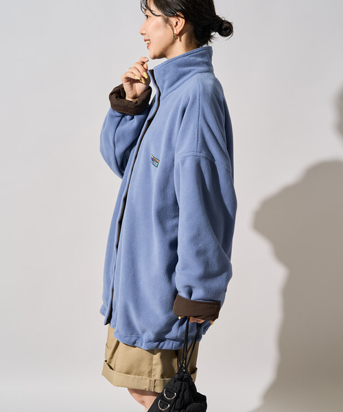 FREAK'S STORE(フリークスストア)の「限定展開 FREAK'S STORE OUTDOORS 裏フリース リバーシブル ジャケット(その他アウター・レディース・ピンク/ブラック/ブラウン/ライトグレー/オリーブ・フリ-)」の7枚目の写真