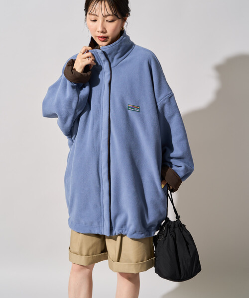 FREAK'S STORE(フリークスストア)の「限定展開 FREAK'S STORE OUTDOORS 裏フリース リバーシブル ジャケット(その他アウター・レディース・ピンク/ブラック/ブラウン/ライトグレー/オリーブ・フリ-)」の8枚目の写真