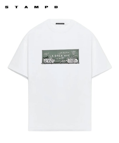 STAMPD（スタンプド）の「【STAMPD】LA BREA RELAXED TEE / ホワイト [SLA-M4557TE]（Tシャツ/カットソー・メンズ・ホワイト・M）」の2枚目の写真
