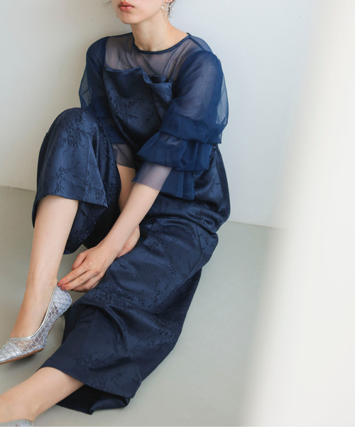Chillfar(チルファー)の「レースジャガードオールインワン(ドレス・レディース・グレー/ネイビー/ブラック×ベージュ/ブラック・MEDIUM/SMALL)」の22枚目の写真