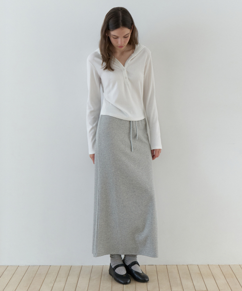 RE_L(リエル)の「JOEY バンディングスカート(グレー)(スカート・レディース・その他・SMALL/MEDIUM)」の2枚目の写真