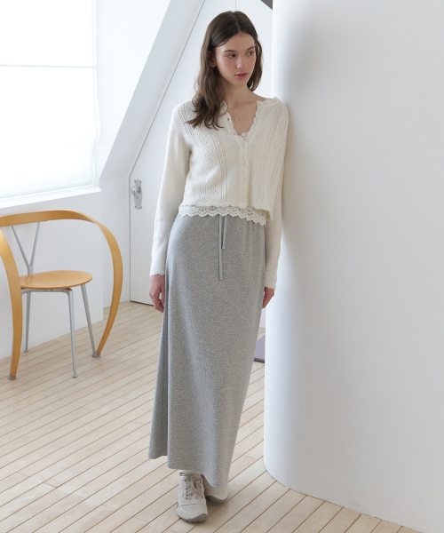 RE_L(リエル)の「JOEY バンディングスカート(グレー)(スカート・レディース・その他・SMALL/MEDIUM)」の3枚目の写真
