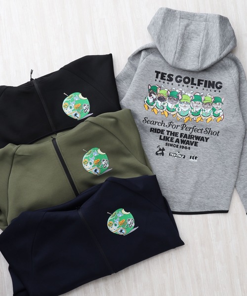The Endless Summer(エンドレスサマー)の「TES GOLF TECH ZIP PK 7BUHI / フルジップパーカー(その他アウター・メンズ・カーキ/オフホワイト/グレー/ネイビー/ブラック・SMALL/MEDIUM/LARGE/X-LARGE/XX-LARGE)」の6枚目の写真