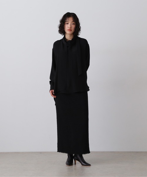 YLEVE(イレーヴ)の「YLEVE / SILK BOWTIE BLOUSE(シャツ/ブラウス・レディース・ホワイト/ブラック・0/1)」の8枚目の写真