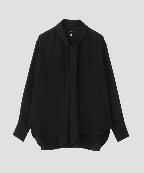 YLEVE(イレーヴ)の「YLEVE / SILK BOWTIE BLOUSE(シャツ/ブラウス・レディース・ホワイト/ブラック・0/1)」の3枚目の写真