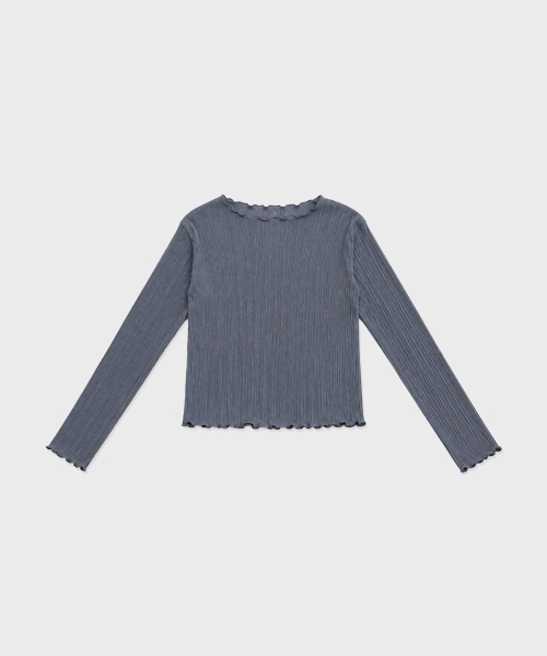 INEE（イニ）の「マットプリーツトップ - アイボリー、ブラック、グレー（Tシャツ/カットソー・レディース・その他・FREE）」の4枚目の写真