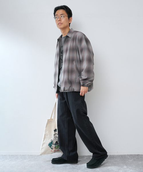 B.C STOCK(ベーセーストック)の「オンブレチェック ZIPUP SHIRTS BZ(ブルゾン・メンズ・チャコールグレー/サックスブルー/グリーン・MEDIUM/LARGE)」の11枚目の写真