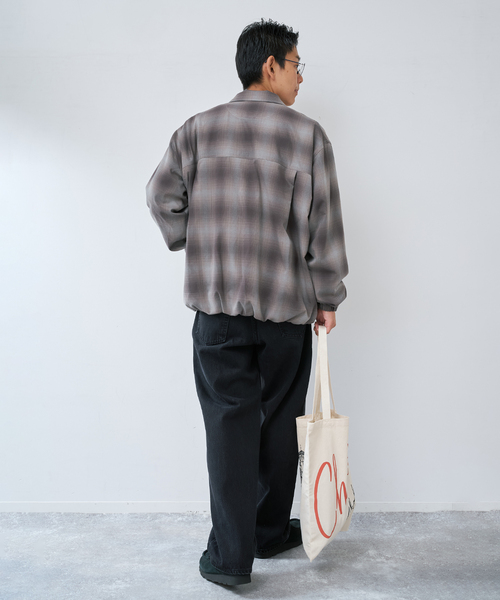 B.C STOCK(ベーセーストック)の「オンブレチェック ZIPUP SHIRTS BZ(ブルゾン・メンズ・チャコールグレー/サックスブルー/グリーン・MEDIUM/LARGE)」の12枚目の写真