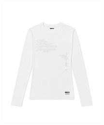セミクロップ 2000clef 長袖Tシャツ [ホワイト]