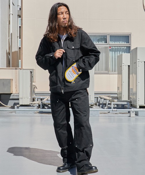 GRIP SWANY(グリップスワニー)の「GRIP SWANY/グリップスワニー × Dickies/ディッキーズ DUCK PAINTER JACKET ペインタージャケット ダック地 ストリート アメカジ メンズ 2026年秋冬 秋服 冬服(その他アウター・メンズ・ブラック・L)」の11枚目の写真