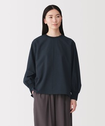 婦人 素材に還る ニットコンビブラウスTシャツ