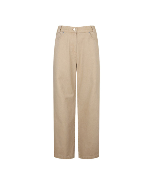 MONDAYFLOW(マンデーフロー)の「feel so good デニムパンツ_ベージュ(デニムパンツ・レディース・その他・LARGE/MEDIUM/SMALL/X-SMALL)」の2枚目の写真