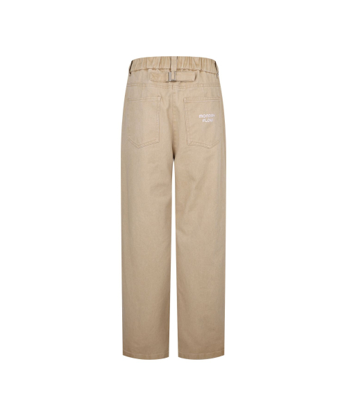 MONDAYFLOW(マンデーフロー)の「feel so good デニムパンツ_ベージュ(デニムパンツ・レディース・その他・LARGE/MEDIUM/SMALL/X-SMALL)」の3枚目の写真