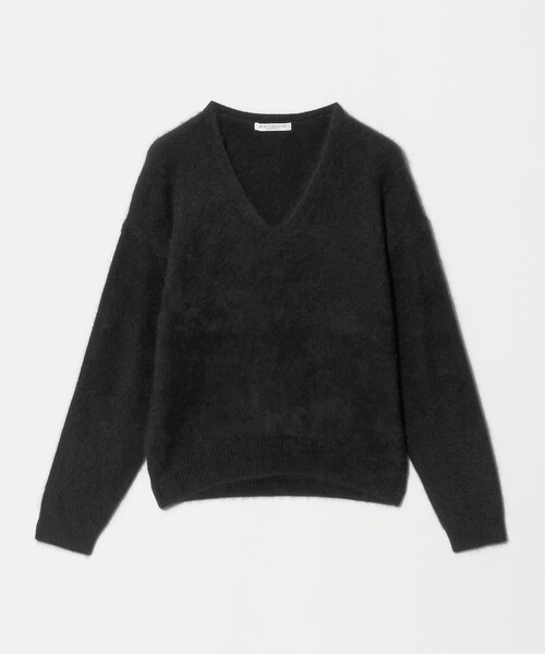 BEAUTY&YOUTH UNITED ARROWS(ビューティーアンドユースユナイテッドアローズ)の「フォックスカシミヤブレンド Vネック ニットプルオーバー(ニット/セーター・レディース・ブラック/ダークブラウン/ナチュラル/レッド・FREE)」の2枚目の写真