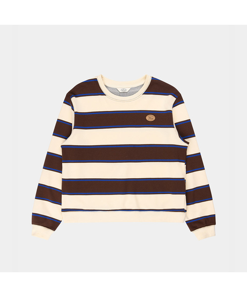 PIGMENT(ピグメント)の「大きめワンパッチボクシースウェット (YZTS2607117)(スウェット・レディース・ブラウン/ダークパープル・FREE)」の1枚目の写真