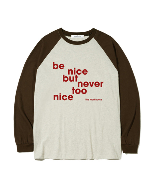 THEMORFHOUSE（ザモーフハウス）の「be nice プリント オーバーサイズ ロングスリーブ ホワイト（Tシャツ/カットソー・レディース・その他・SMALL/MEDIUM/LARGE）」の4枚目の写真