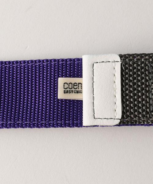 coen（コーエン）の「リバーシブルナイロンベルト（ベルト・メンズ・ダークグレー/ブラウン/ダークグリーン/ネイビー・FREE）」の7枚目の写真